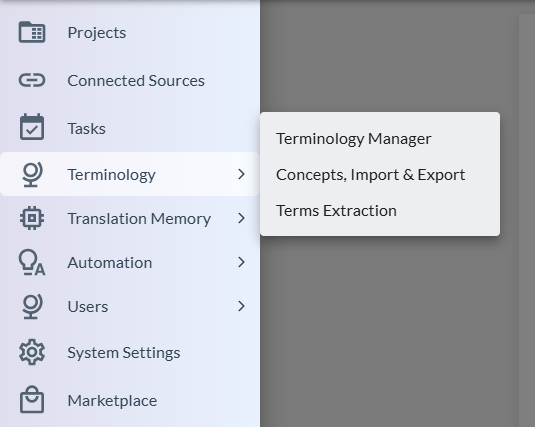 Terminology Guide in TextUnited – Text United